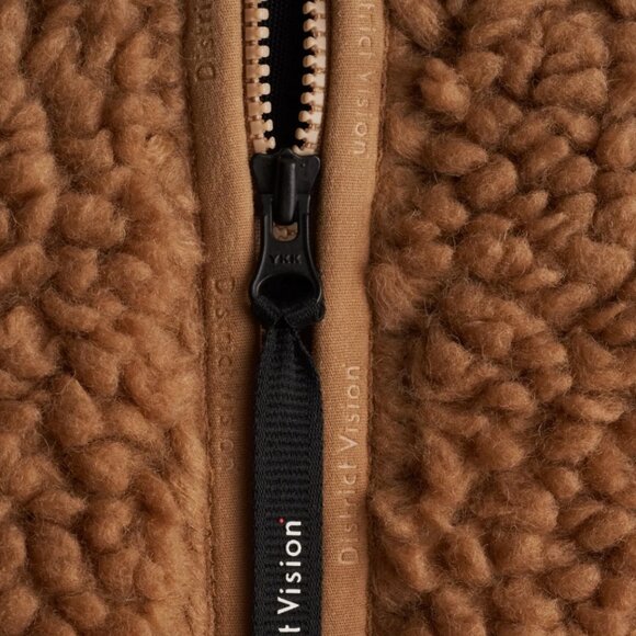 District Vision - Heavyweight Half-Zip Pile Fleece, Sand Medium - Picture 2 of 3